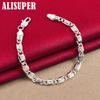 925 Sterling Silver Sideways Bracelet Chain Jewelry