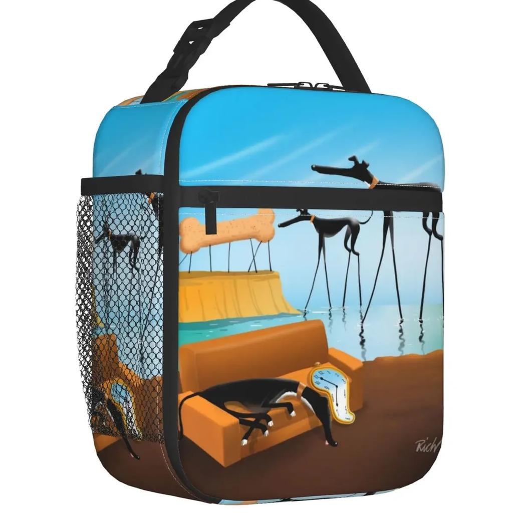 Изолированная сумка для обеда Greyhound Whippet Dog для женщин, портативная, с рисунком борзой, термосумка-холодильник для пикника и путешествий