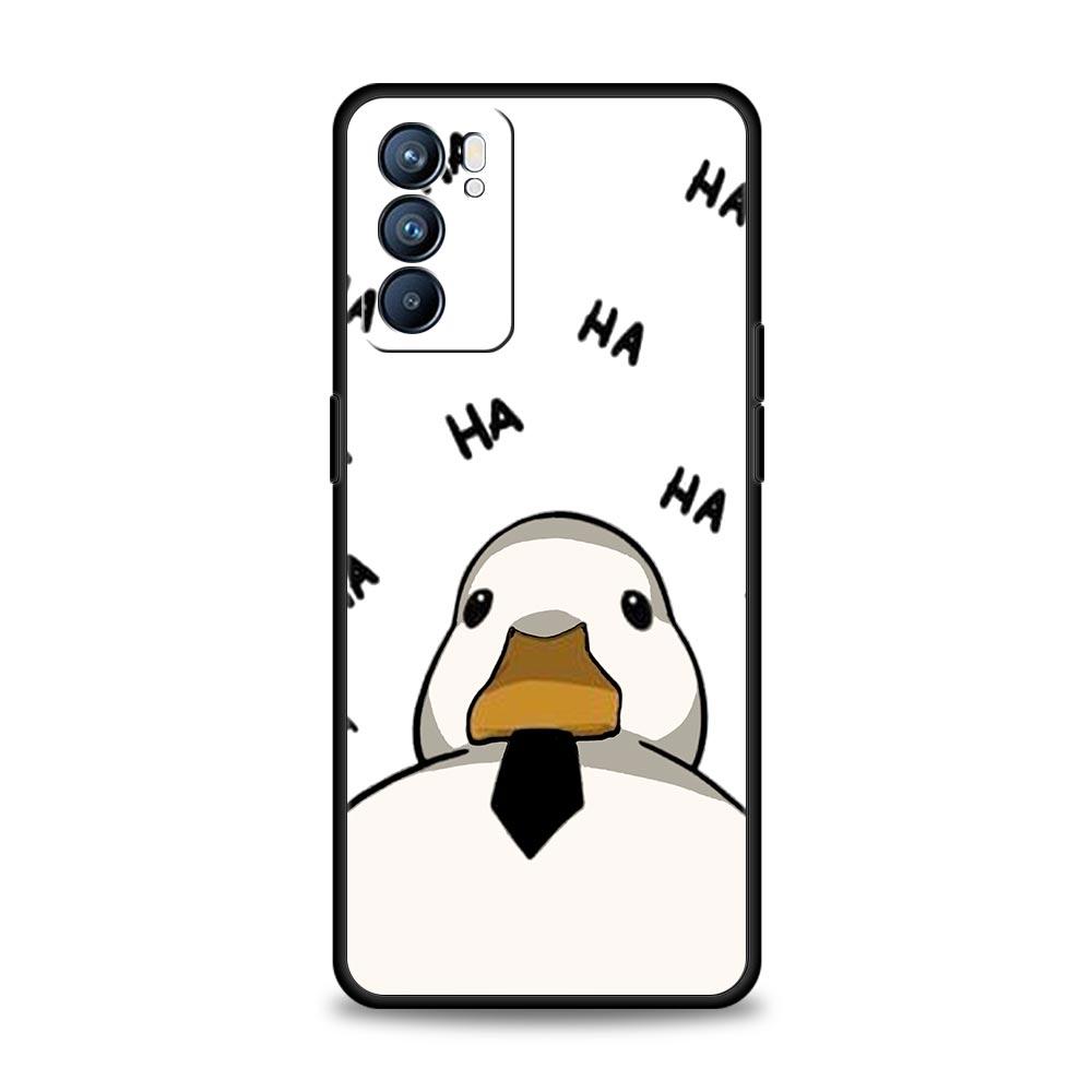 Чехол для телефона для Oppo A54 A53 A52 A9 A15 A95 A17 A16 A76 A74 A57 A31 Find X6 Pro X5 Reno8 Reno7 Reno6 Pro 5G Чехол Утиное Искусство