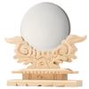 Takita Shoten Buddhist Altar Mirror (with stand) - Metal [Main Mirror] 2.5 inches (7.5cm diameter x 12cm height) - Essential for offerings to the