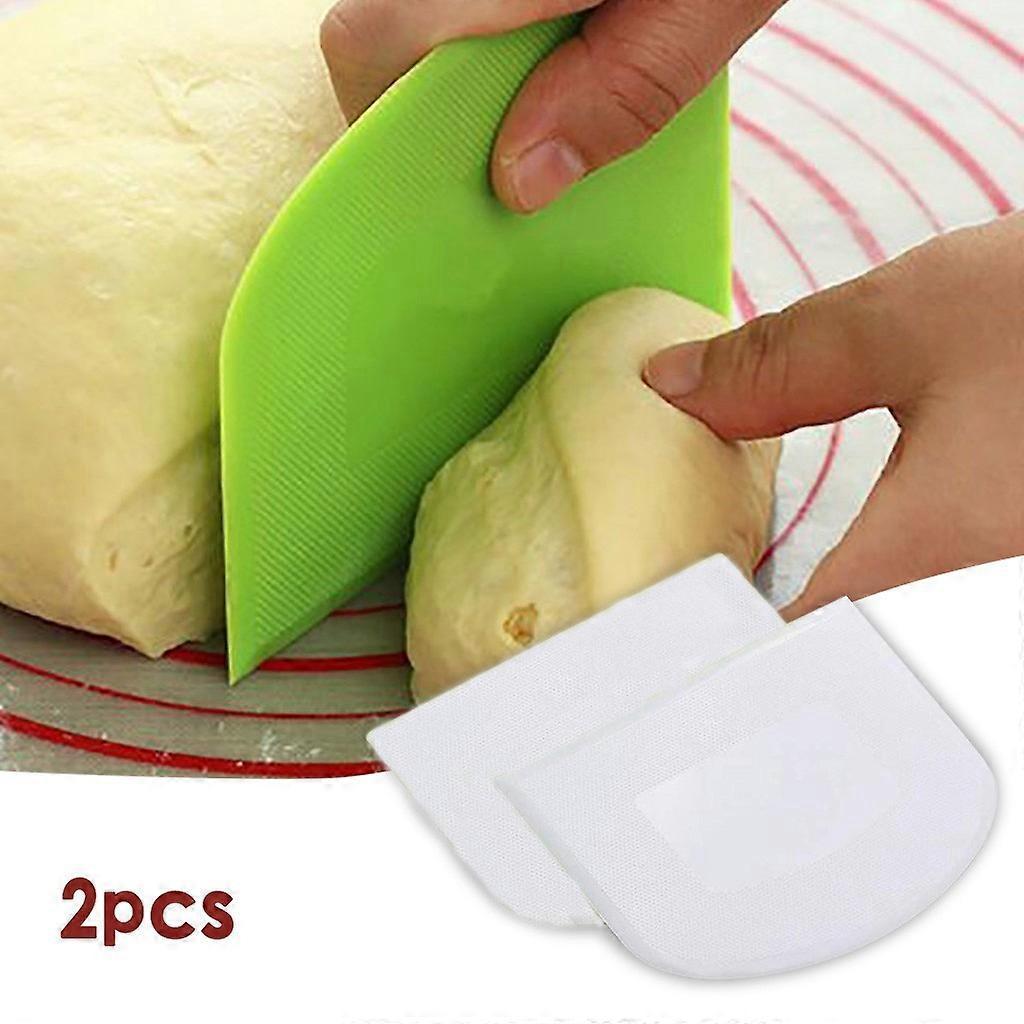 Plastic Cake Cream Spatula Dough Knife Cutter Butter Batter Scraper Decorating Plain Smooth Edge Spatulas Baking Pastry Tools