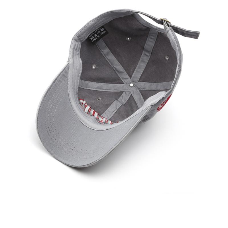 Retro Washed Cotton Cap Letter Embroidered Stitching Adjustable Unisex Baseball Hat Vintage Streetwear Casual Truck Hat Trendy Fashionable Sun Hat