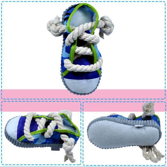 Игрушка для домашних животных, устойчивая к укусам, интерактивная плюшевая, снимает беспокойство, форма обуви для укусов домашних животных