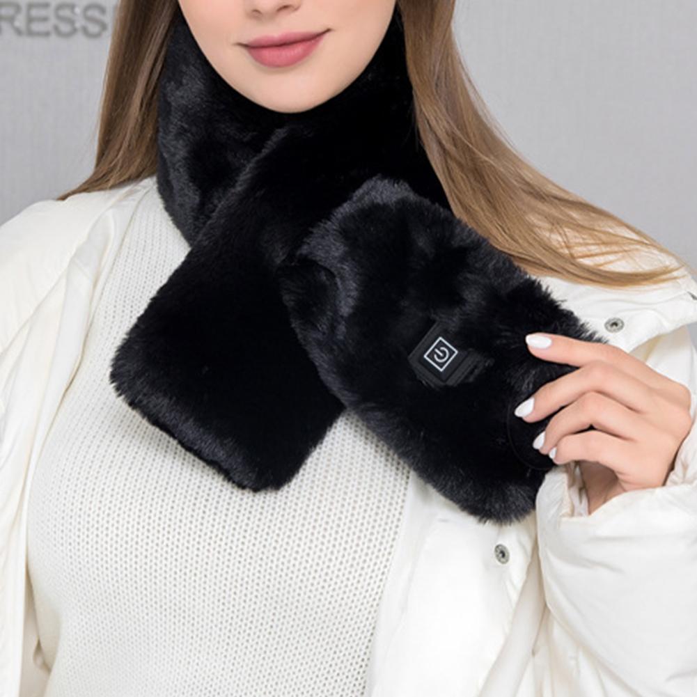 Electric Heating Scarf Heating Pads 3 Gear Heating USB Heater  Thermal Shawl Outdoor Warm Neck Brace Warm Bib For Women Men
