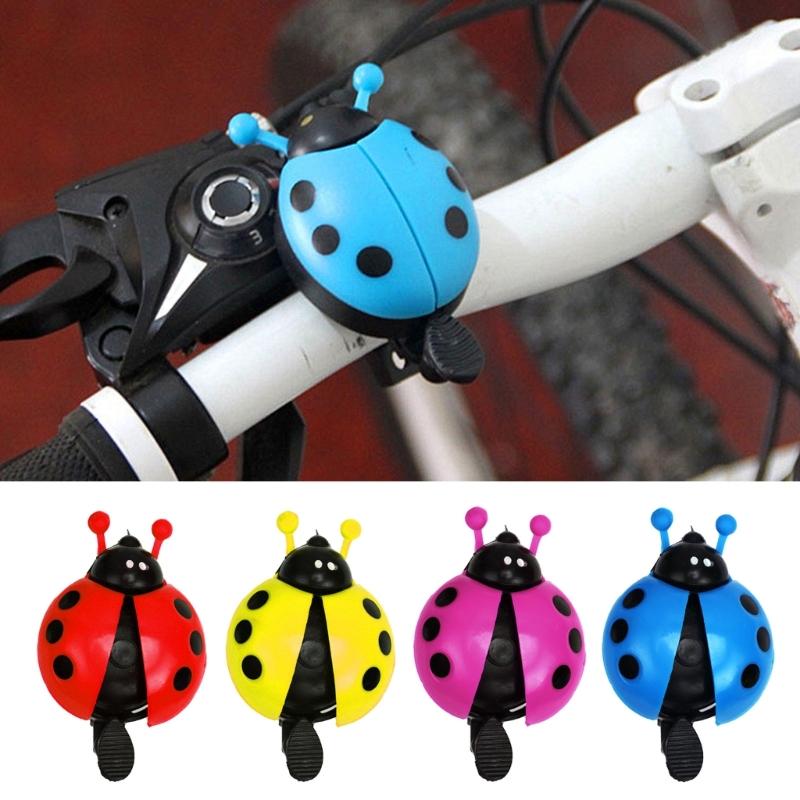 2pcs Childres Bike Handlebars Bells Cute Bug Shaped Bicycles Bells for Road Bike, Mountain Bike, Scooter, Sports Bike