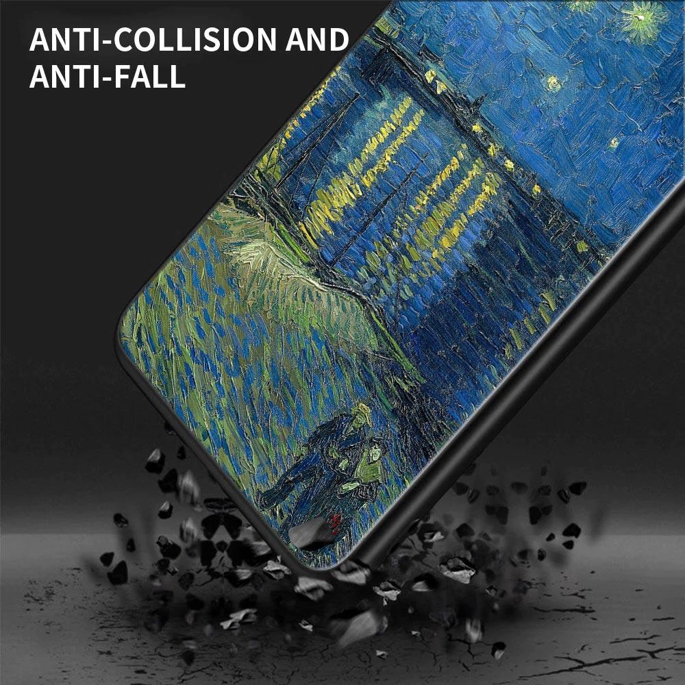 Чехол для Samsung Galaxy A32 A33 A31 A23 A22 A21S A13 A12 A11 A02 A01, чехол Ван Гог, кафе, терраса, звездная ночь, картина с подсолнухом