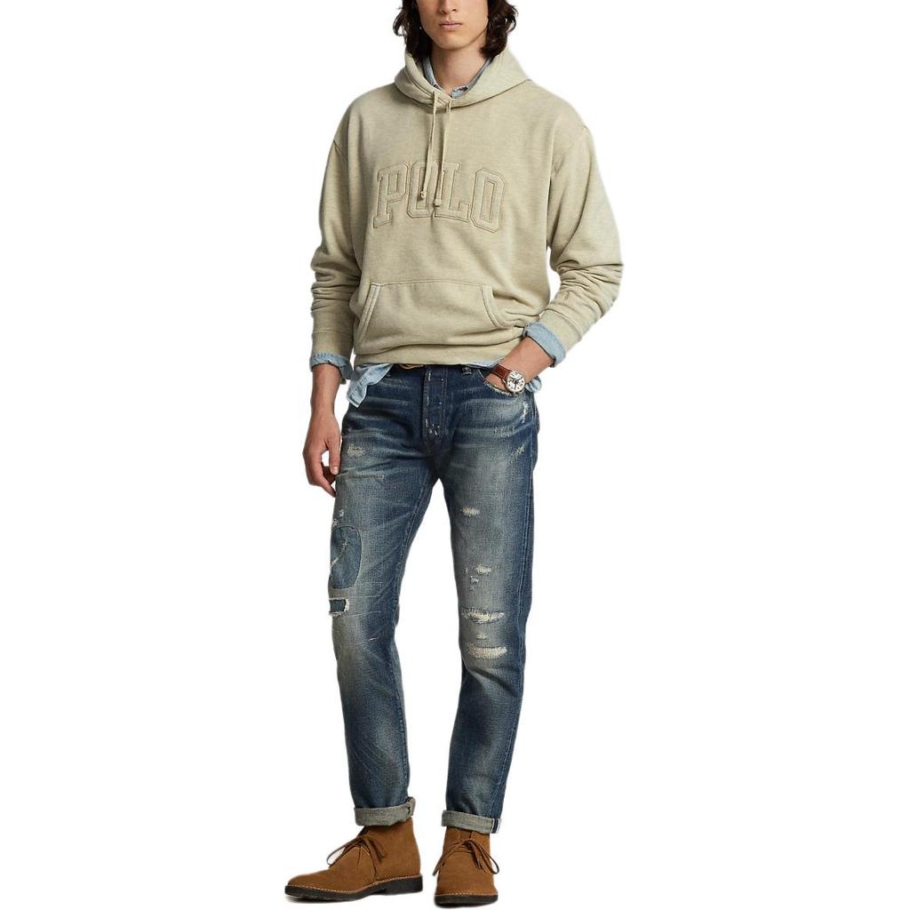 Мужская толстовка флис с капюшоном и длинным рукавом с вышивкой логотипа Polo Ralph Lauren FW25 MNPOKNI16822494-270