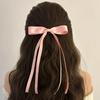 Заколка для волос с бантом Y2k с длинной кисточкой Balletcore Bow Hairpin Creative Female Hair Accessories