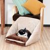 Petit Luban 3WAY Cube House Square Bed L Brown Pet Bed Pet Cushion Pet Sofa для маленьких собак и для защиты от холода Собаки, кошки,
