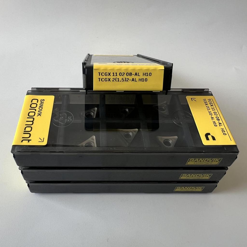 SANDVIK / TCGX110208-AL H10 / Original Swedish hard alloy blade 10 Pcs