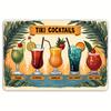 Fruit Juice Tin Sign Tiki Cocktails Coffee Whisky Tinplate Poster Classic Wall Plaque Signs Cafe Bar Billboard Art Decor Plates