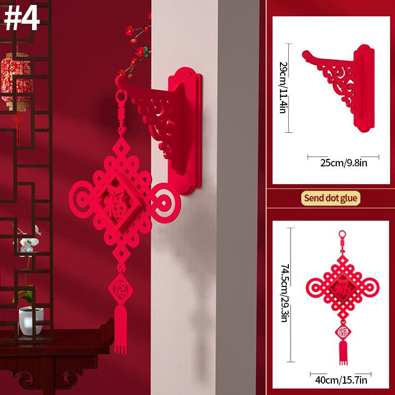 Chinese New Year Decorations 2026 Lucky Fortune Hanging Pendants Traditional Spring Festival Living Room Hanging Ornaments