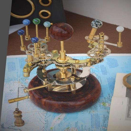 25.4 Cm  Solar System Orrery Art Masterpiece Decor, A Luxury and Unique Artwork One of a Kind Gift for Husband