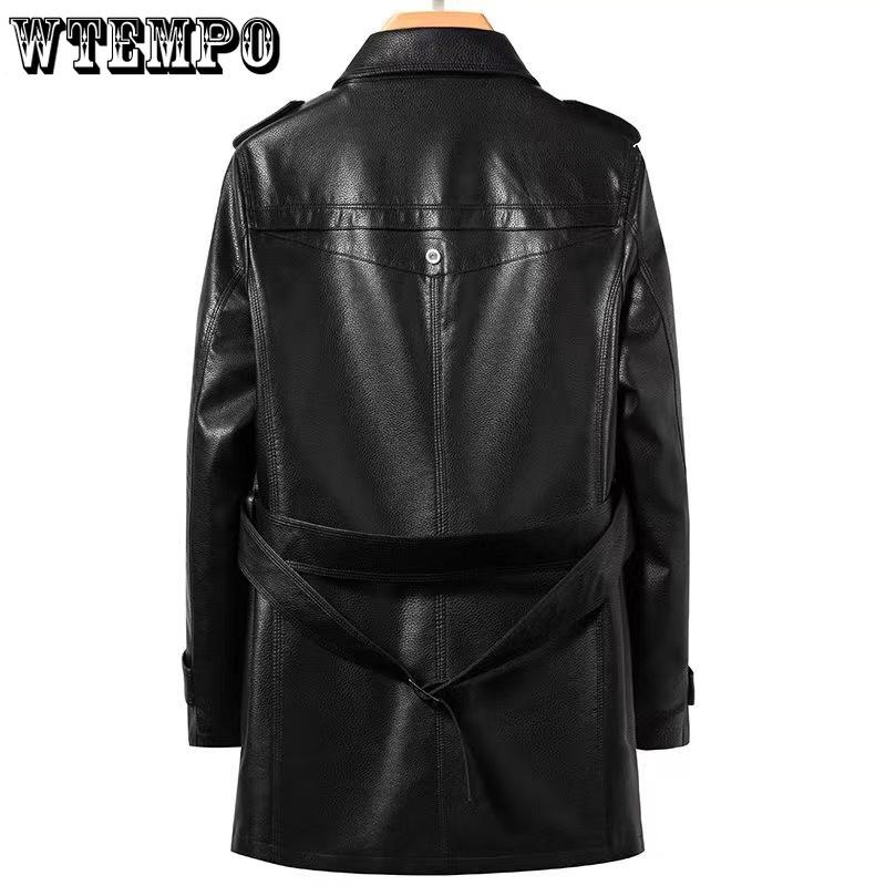 Spring and Autumn Men's Business Long Handsome High-end Trench Coat Trendy Winter Padded Jacket