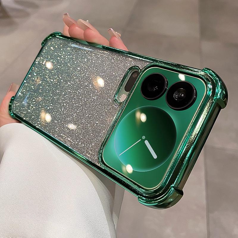 Применимо к чехлу для мобильного телефона Xiaomi 17Ultra, гальванизированный мягкий чехол из ТПУ, Redmi NOTE13, блестящий, с защитой четырех углов от падения