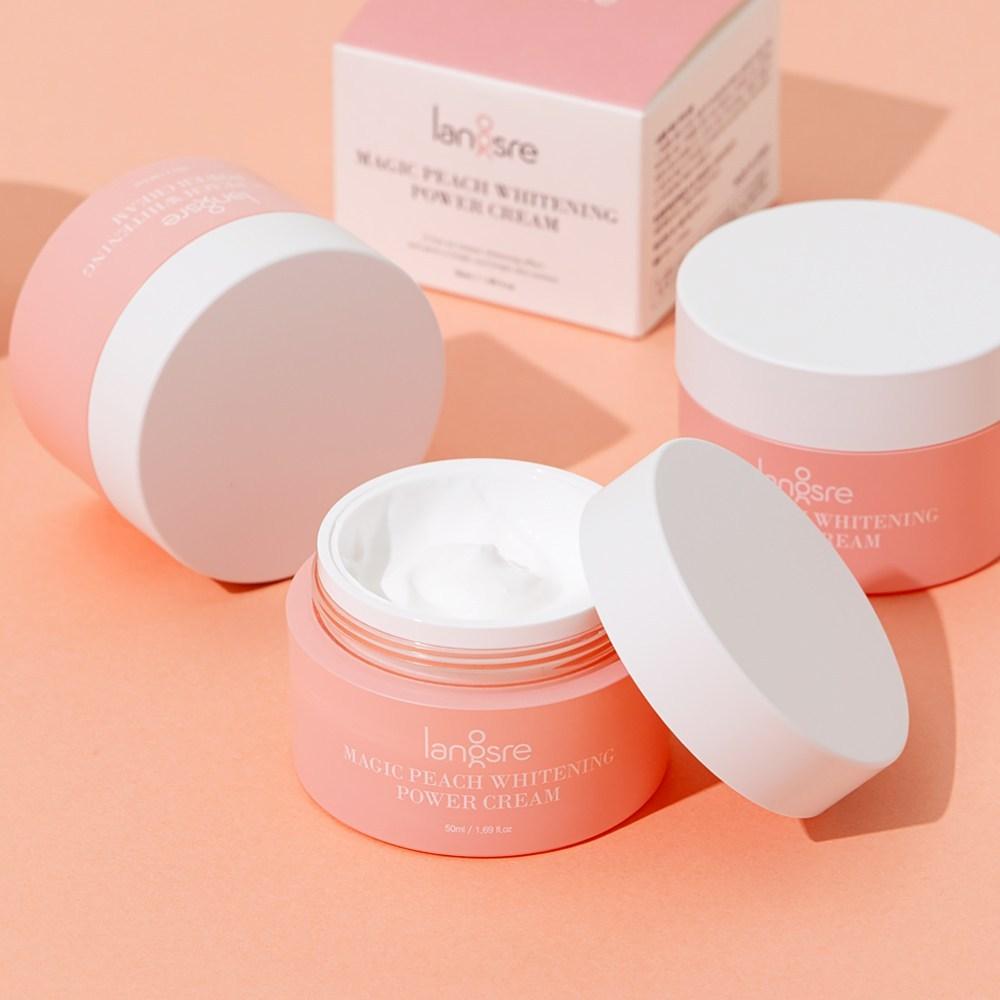 Lansre Magic Peach Отбеливающий крем для лица Отбеливающий тональный крем 50 мл, 1 шт.
