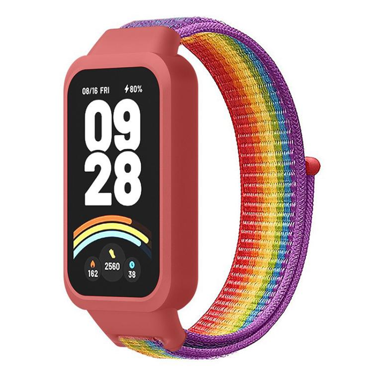Нейлоновый ремешок со встроенной петлей и пластиковым покрытием для Xiaomi Smart Band 9 Active / Redmi Band 3, Запасной ремешок, Только ремешок
