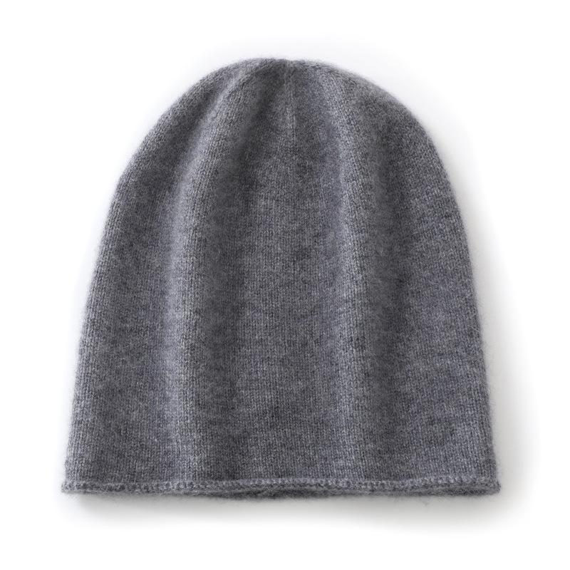 [Customization]% cashmere soft waxy skin-friendly hat cashmere hat supports customized color LOGO spot