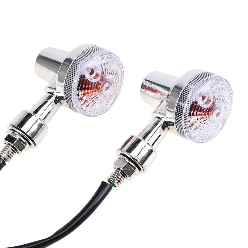 2 шт. мотоциклетные круглые светодиодные указатели поворота, задний мигающий фонарь, супер яркая лампа 12 В, мигающие фонари, универсальные аксессуары