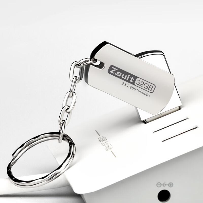 Металлический USB-накопитель Zsuit Chubby 32 ГБ с дизайном брелка