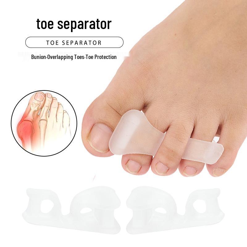 Силиконовый корректор вальгусной деформации Hallux Valgus: Разделитель для пальцев и косточки с тремя отверстиями для дневного и ночного использования