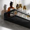 Black Bathroom Shelves Space Aluminum Toilet Rack Practical Makeup Organizer  for Kitchen
