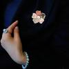 Beautiful Flower Enamel Accessory Alloy Badge Fashion Brooch Clothing Jewelry Suitable for Gifting or Own Collection