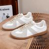 Customized German Training Shoes Men's Low-top Board Shoes Casual Shoes Leather Trendy Versatile White Shoes American Retro Sports Shoes