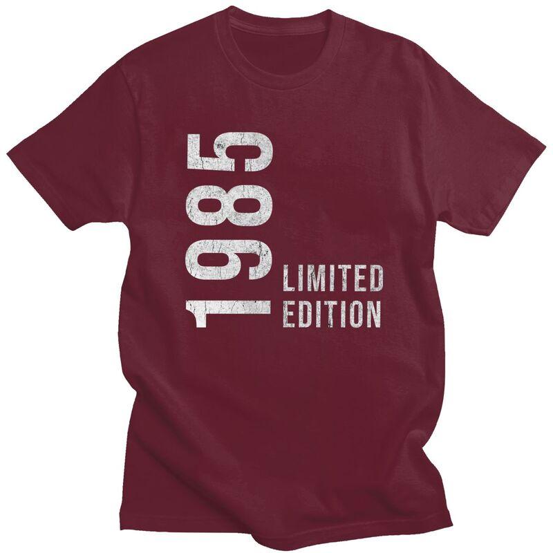 Awesome 40th Retro Vintage 1985 Printed T Shirt Men 100 Cotton Tshirt Custom Years Birthday Gift Tees Fashion Tshirts
