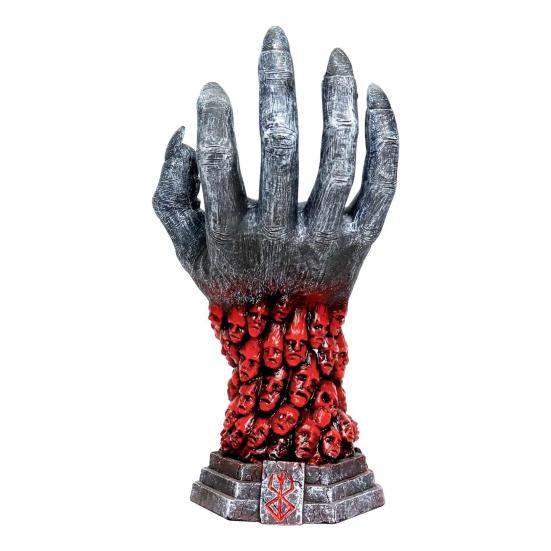 Berserk Resin Devil Hand Sculpture Heart Комплект ожерелий Реалистичный Череп Руна