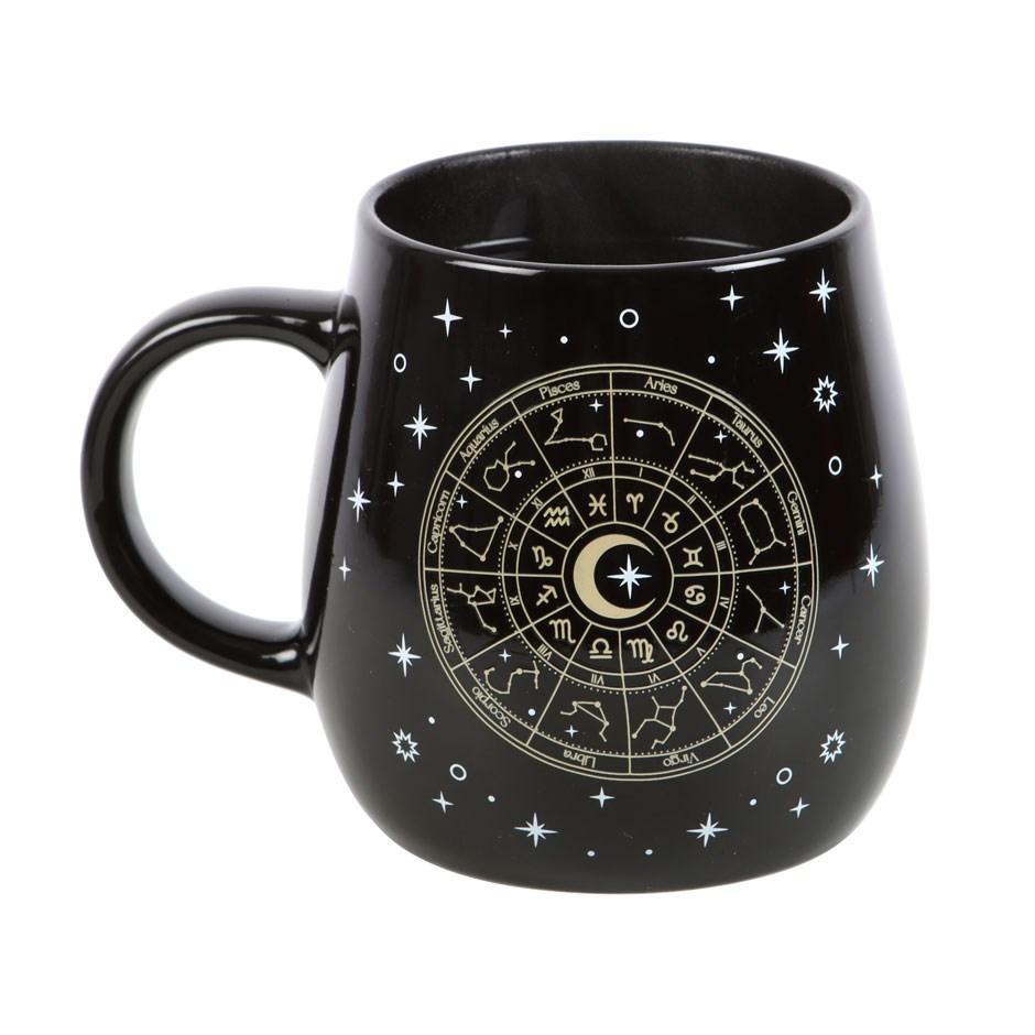 Something Different Astrology Wheel Heat Changing Mug