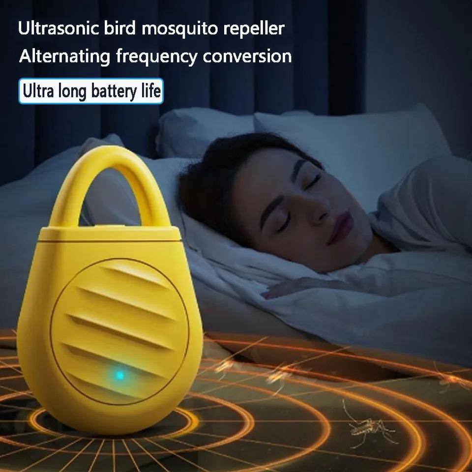 Ultrasonic Electronic Mosquito Repellent 34hz-70khz Outdoor Camping Portable Intelligent Automatic Mosquito Control Device Dog Cat Pest Repellent