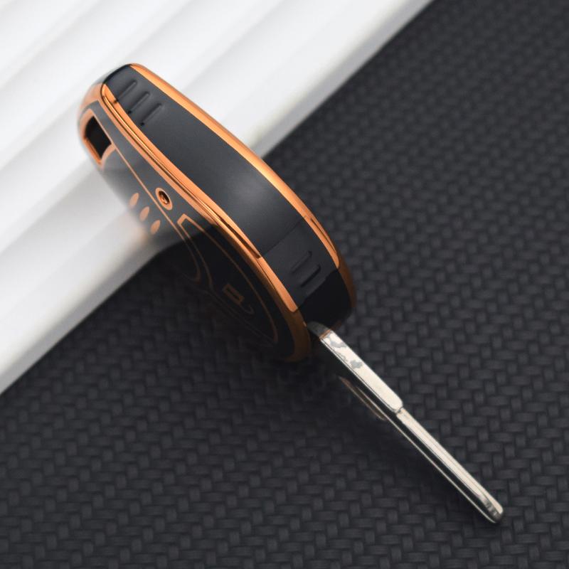 Для Nissan Micra K14 Juke March Sunny 2 кнопки автомобильный чехол для дистанционного ключа ТПУ чехол для автомобильного ключа брелок держатель сумка протектор аксессуары