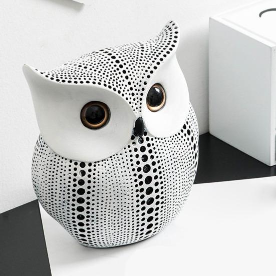 Прекрасная птица, сова, модель из смолы, фигурка, орнамент, украшение для домашнего рабочего стола