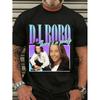 Черная футболка с принтом DJ Boro There'S a Party и фото-дизайном для музыкальных мероприятий и вечеринок