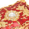 Metal Enamel Jewelry Box Gold Red Treasure Chest Box Jewelry Organizer  Gemstone Storage Tray