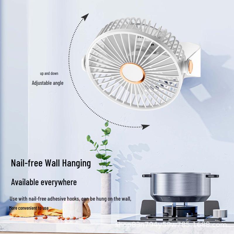 2026 USB Charging Desktop Fan - Compact, Multifunctional Night Light for Office, Student, or Outdoor Use