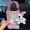 Love pattern Car Mounted Garbage Bin Cute Auto Seat Back Storage Bag  Car Interior Accessories