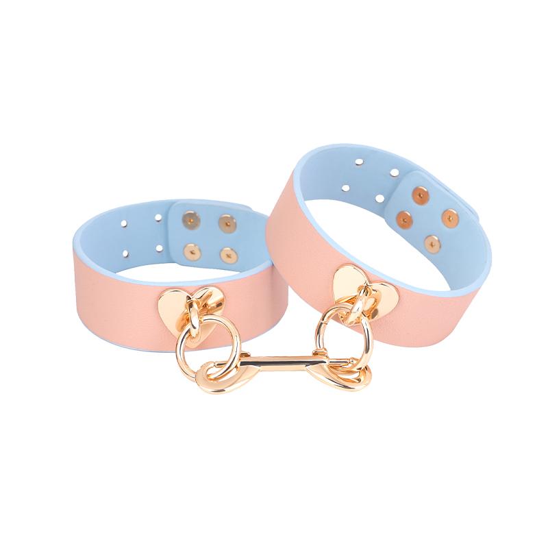 Горячие Сексуальные Наборы для Бондажа из Натуральной Кожи, Набор для Ограничений, Наручники, Ошейник, Кляп, Вибраторы-Кролики, Игрушки для Взрослых для Женщин и Пар