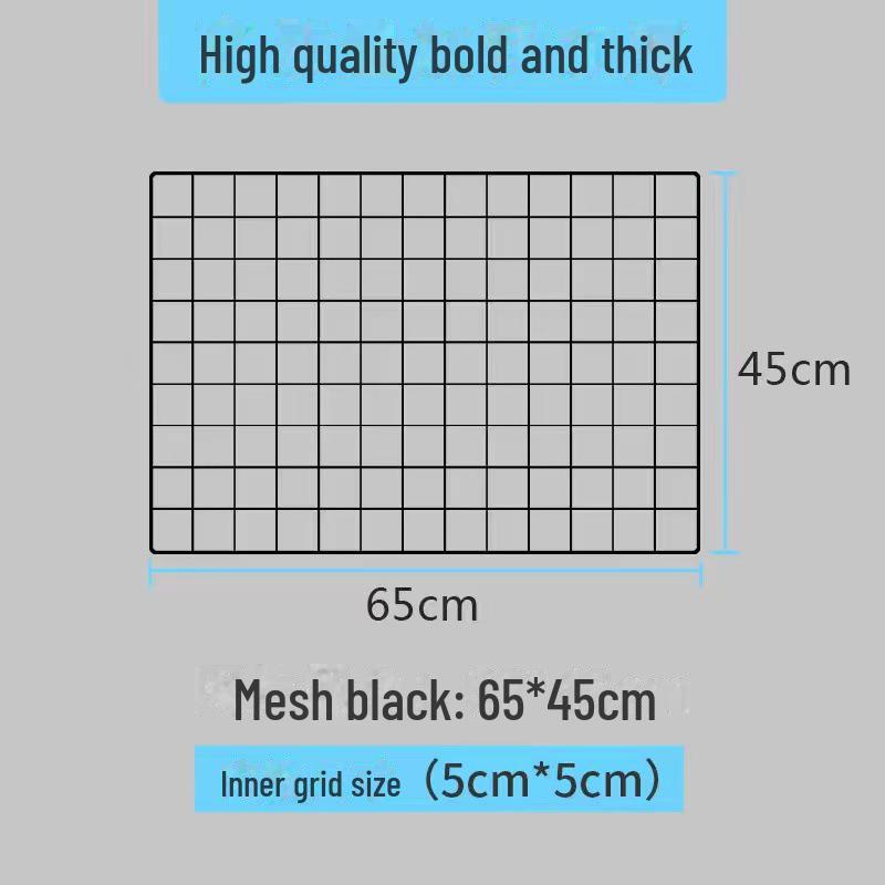 Стеллаж для хранения на рабочем столе из железной сетки с крючком для настенного дисплея