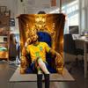 1PC Neymar Patterned Flannel Blanket Suitable For All Seasons for Home Decor Warmth and Comfort Gifts Holiday Present