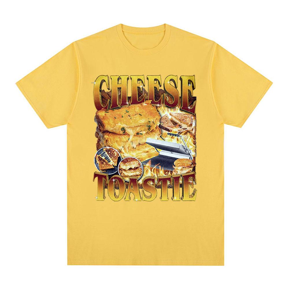 Смешная футболка с сырным тостом, подарок для любителей еды, футболки для мужчин и женщин, хлопок, повседневная, с круглым вырезом, с коротким рукавом, оверсайз, уличная одежда