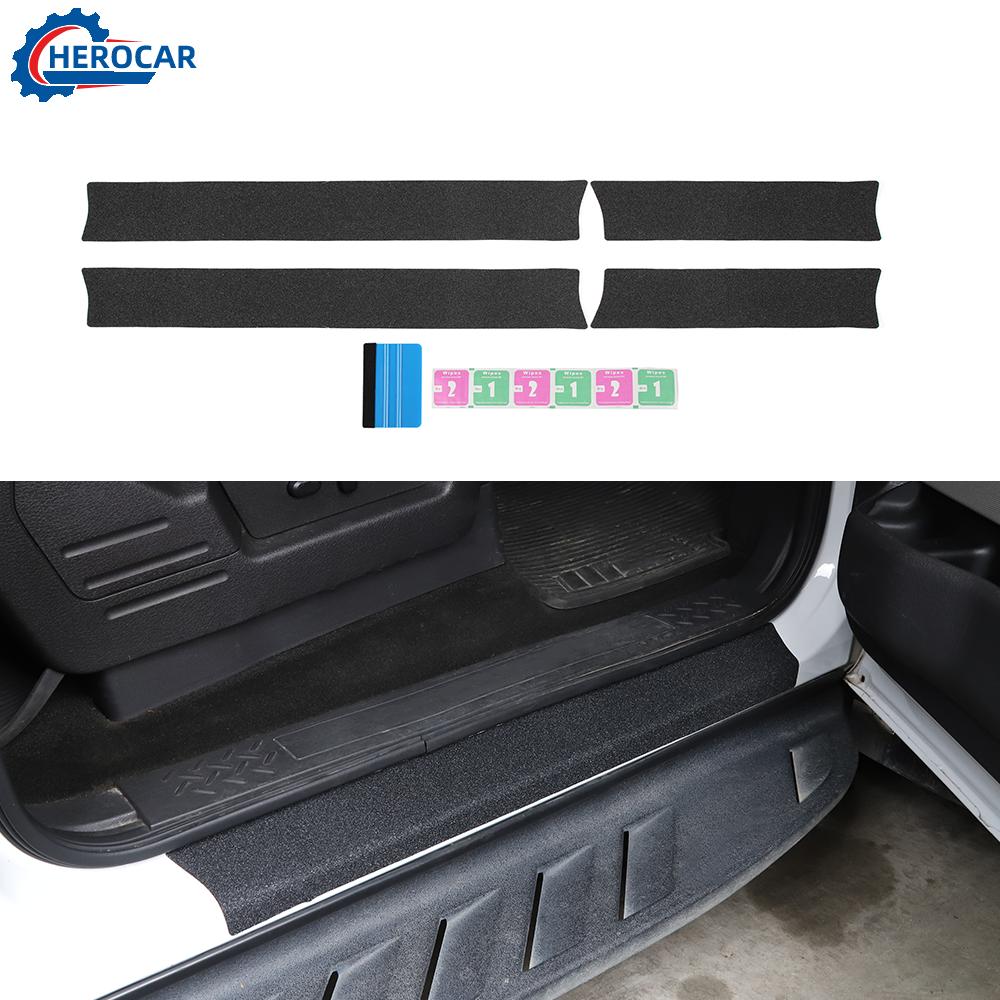 For Ford F150 2009-14 Interior Door Sill Scuff Cover Wrap Sticker Accessories US