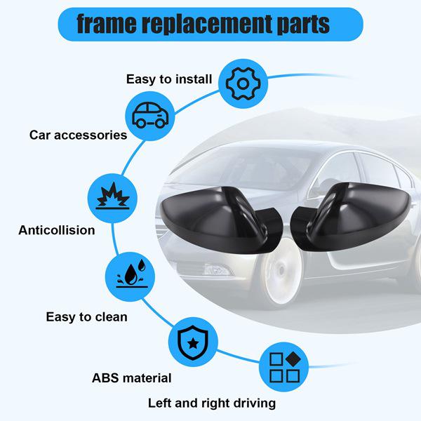 1 пара накладок на зеркала заднего вида для 08-16 Opel Vauxhall (Модели 6341426, 6342426)