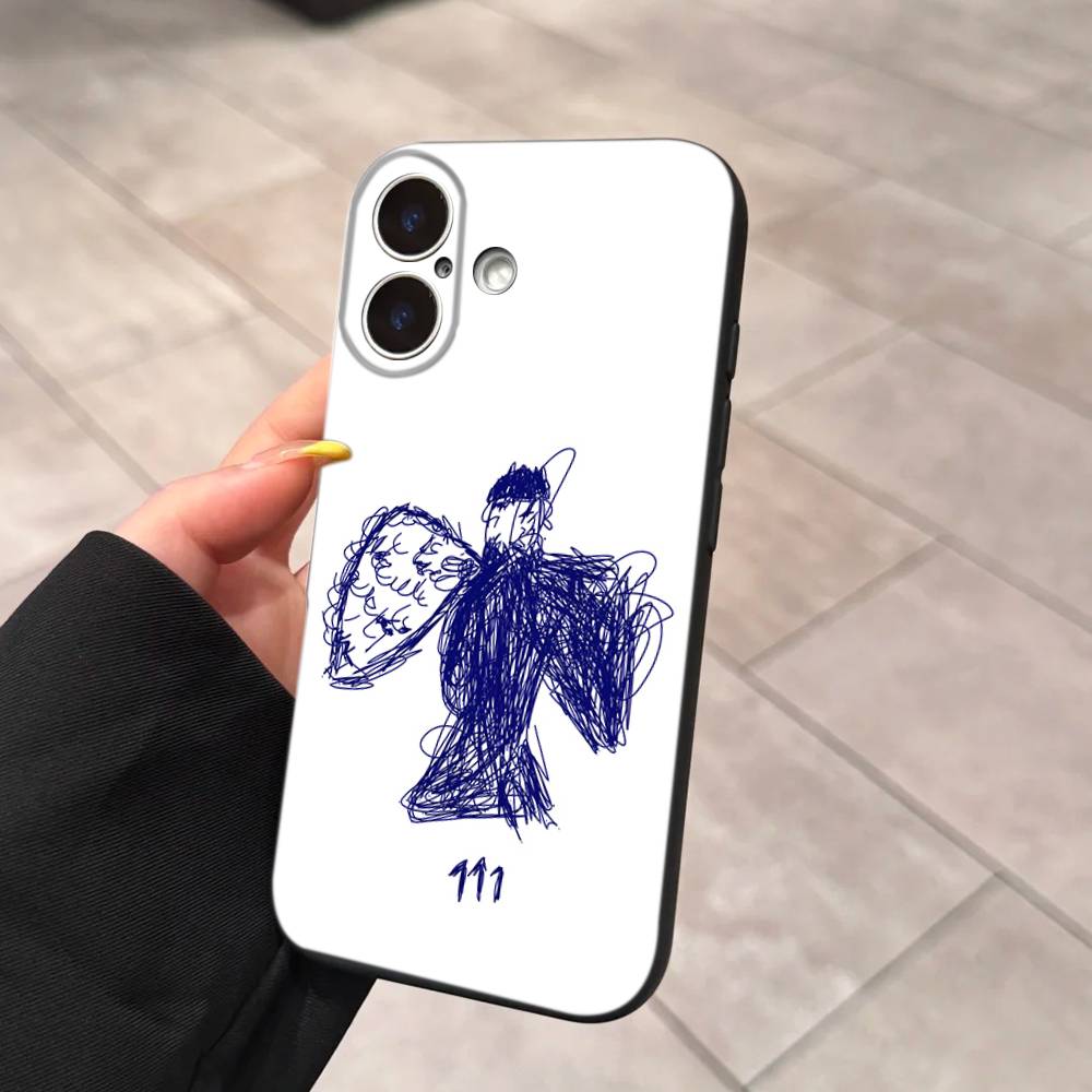 Чехол для телефона Singer M-Milo J для iPhone 17 Air 16 15 14 Plus 13 12 Mini 11 Pro Max Черный