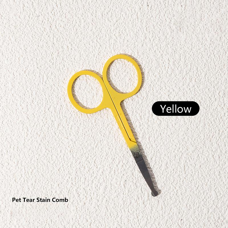 1/2 шт. Портативная расческа для глаз домашних животных, щетка для удаления слезных пятен, расческа для ухода за маленькими кошками и щенками, ножницы, инструменты, аксессуары для чистки домашних животных