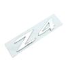 CBGFHTZE 3D ABS Adhesive Chrome Black Logo Z4 Emblem Letters Car Rear Trunk Badge