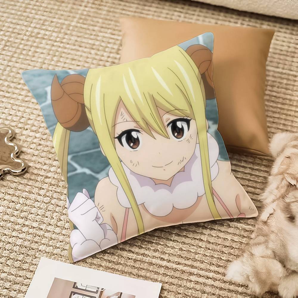 F-Fairy Tail E-Эрза Скарлет Наволочка Защита от пылевых клещей Невидимая молния Диван Кровать