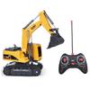 TOMMYFIELD Excavator Toy Radio Controlled Car Working Vehicle Vehicle Wireless Remote Control (Yellow) [Used]