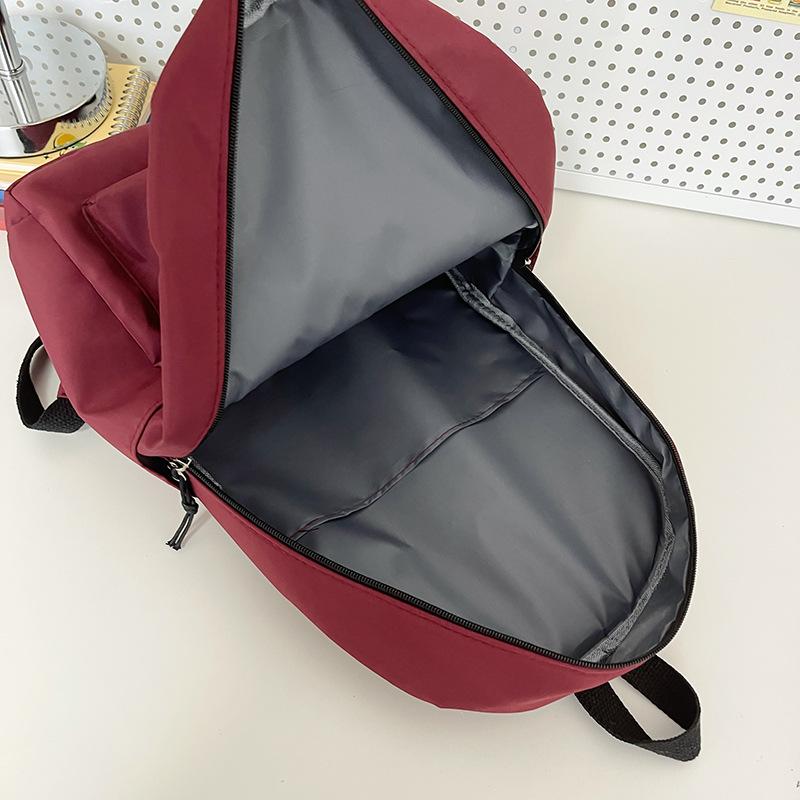 Простой рюкзак в кампусном стиле, высокий уровень внешнего вида, повседневный студенческий рюкзак большой вместимости и школьный рюкзак